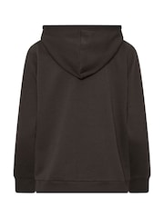 Braun - M&Co Essential Hoodie mit durchgehendem Reißverschluss - Bild 6 von 6