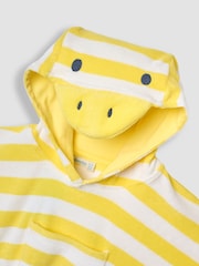 JoJo Maman Bébé Yellow Duck Towelling Hooded Robe - Image 3 of 3