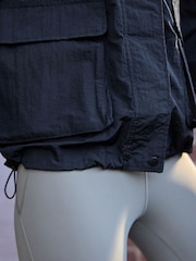 Black Packable Rain Hooded Shower Resistant Jacket - Image 5 of 10