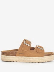 Barbour® Tan Brown Sandgate Buckle Platform Sandals - Image 1 of 5