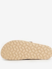 Barbour® Tan Brown Sandgate Buckle Platform Sandals - Image 5 of 5