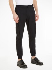 Calvin Klein Tech Cotton Stretch Black Cargo Trousers - Image 1 of 6