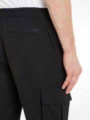 Calvin Klein Tech Cotton Stretch Black Cargo Trousers - Image 3 of 6