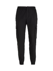 Calvin Klein Tech Cotton Stretch Black Cargo Trousers - Image 4 of 6