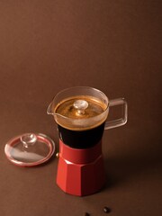 La Cafetière Red 6 Cup Glass Espresso Maker - Image 1 of 3