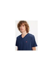 Levi's® Blue 100% Cotton Original Housemark V-Neck T-Shirt - Image 4 of 5