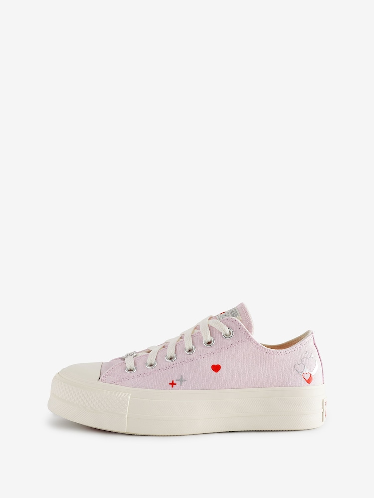 Trampki Converse Ox Lift z haftowanym motywem serca - Image 5 of 12