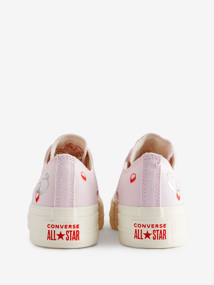 Trampki Converse Ox Lift z haftowanym motywem serca - Image 7 of 12