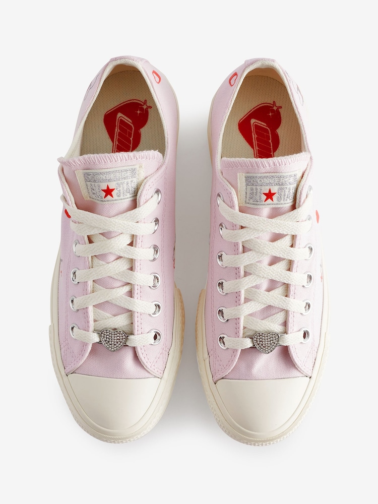 Trampki Converse Ox Lift z haftowanym motywem serca - Image 8 of 12