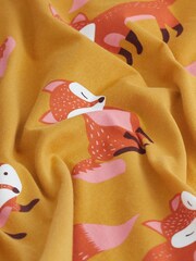Ochre Yellow Fox - Bawełniana piżama z długim rękawem - Image 7 of 7