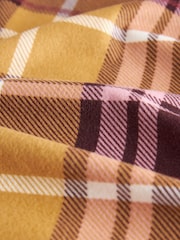 Ochre Yellow Check Cosy Long Sleeve Crew Neck Pyjamas - Image 2 of 9