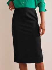 Boden Black Stretch-Jersey Midi Skirt - Image 1 of 5