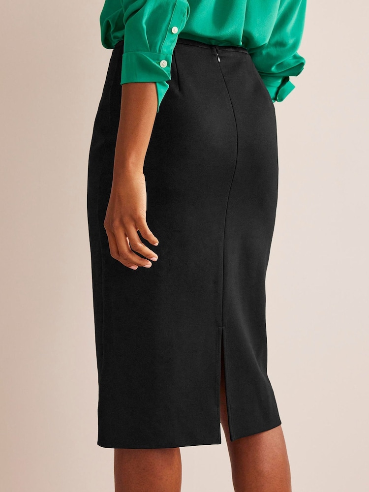 Boden Black Stretch-Jersey Midi Skirt - Image 2 of 5 Boden Black Stretch-Jersey Midi Skirt - Image 2 of 5
