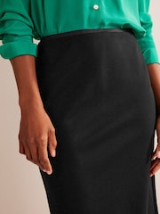 Boden Black Stretch-Jersey Midi Skirt - Image 4 of 5