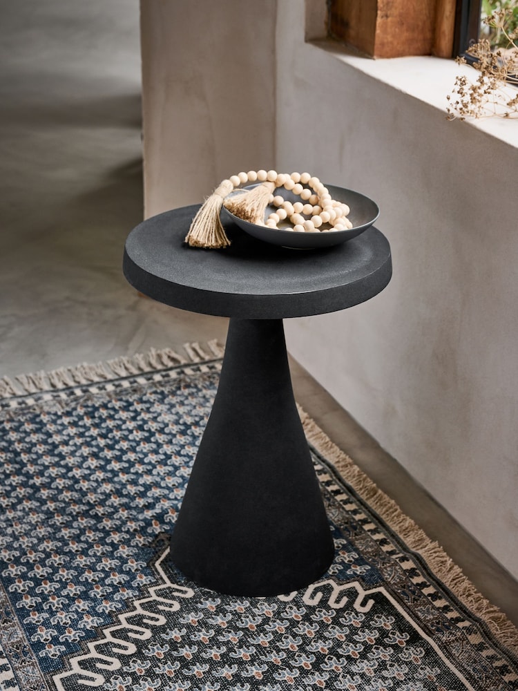 French Connection Black Metal Kaala Side Table - Image 1 of 5