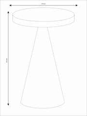 French Connection Black Metal Kaala Side Table - Image 3 of 5