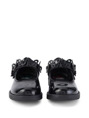 Kickers Black Lachly Infant Girls Butterfly MJ Patent Leather Shoes - Image 4 of 6