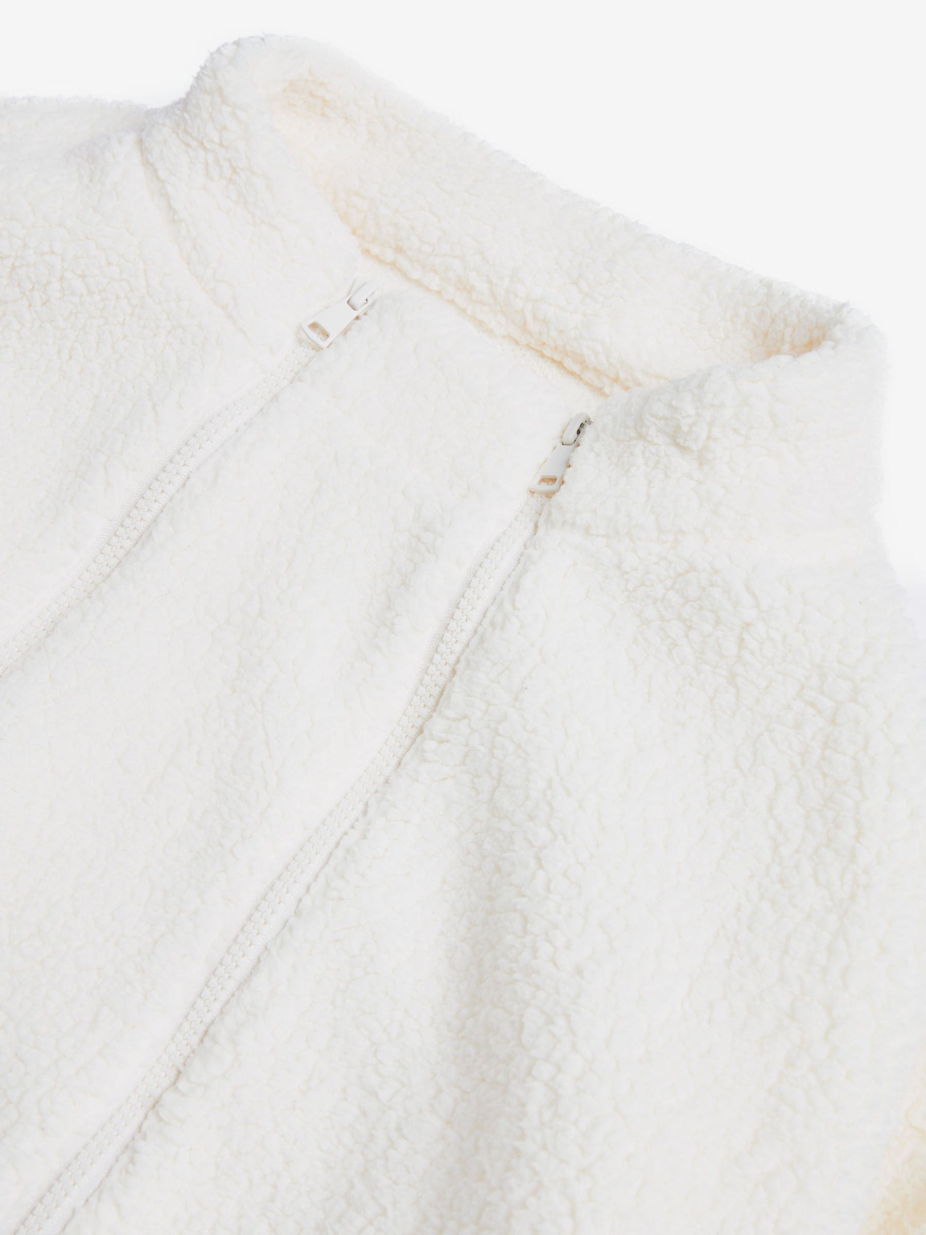 White teddy borg jacket new arrivals