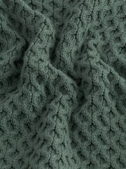 Sage Green Regular Helix Cable Jumper - Image 6 of 7