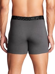 Under Armour Red/Grey 100% Cotton Performance Boxers 3 Pack - Image 3 of 6