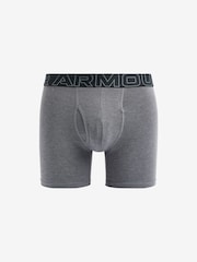 Under Armour Red/Grey 100% Cotton Performance Boxers 3 Pack - Image 4 of 6