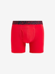 Under Armour Red/Grey 100% Cotton Performance Boxers 3 Pack - Image 5 of 6