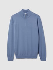 Reiss s širokim ovratnikom iz merino volne s polovično zadrgo  Blackhall - Slika 2 iz 6