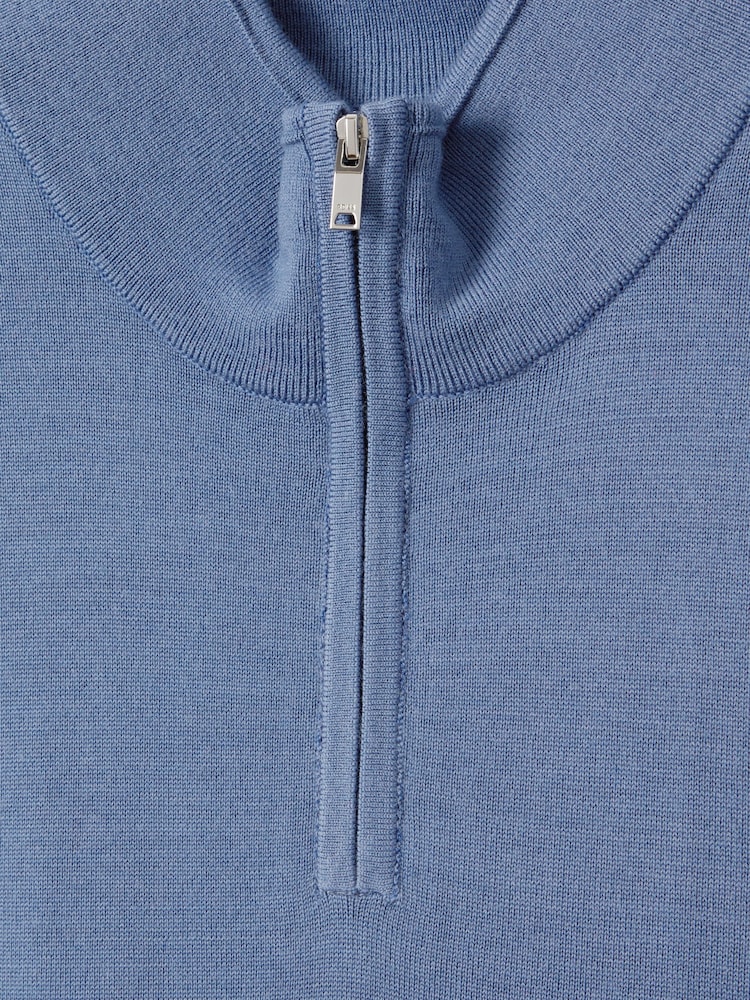 Reiss s širokim ovratnikom iz merino volne s polovično zadrgo  Blackhall - Slika 6 iz 6