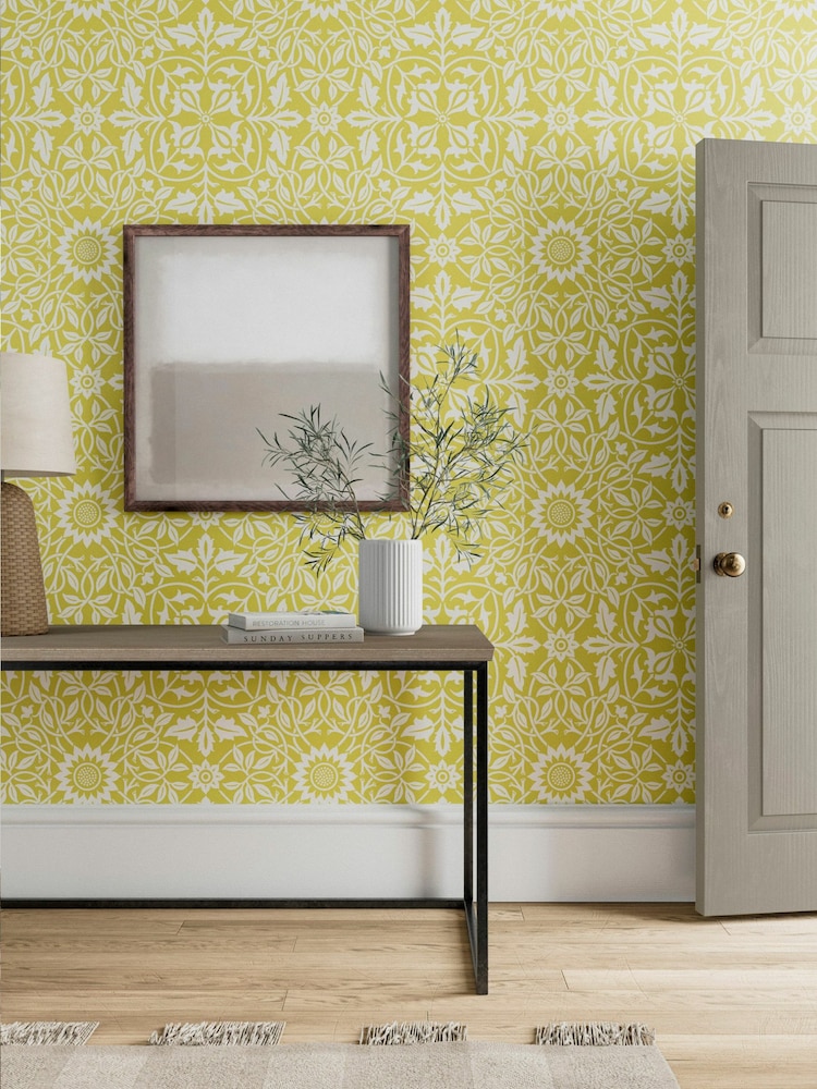 Morris & Co Gold St James Ceiling 10.05M Wallpaper - Image 1 of 2
