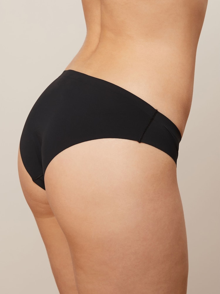 Noir/Blanc/Ppraline Nude - Lot 3 culottes invisibles et confortables - Image 9 of 14