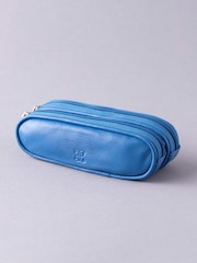Blau - Lakeland Leder Doppeltes Brillenetui aus Leder - Bild 1 von 4