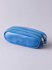 Blau - Lakeland Leder Doppeltes Brillenetui aus Leder - Bild 2 von 4