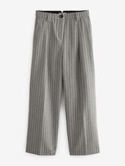 Grey Rochelle Humes Striped Wide Leg Trousers - Image 5 of 6