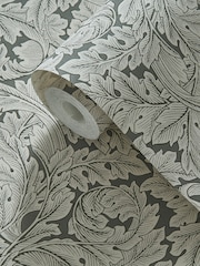 Clarke & Clarke William Morris Designs Slate Acanthus 10.05M Wallpaper - Image 2 of 2