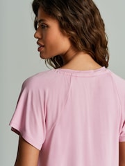 B by Ted Baker Kurzer Pyjama aus Jersey und Viskose-Satin - Bild 5 von 10