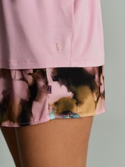 B by Ted Baker Kurzer Pyjama aus Jersey und Viskose-Satin - Bild 8 von 10