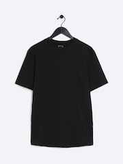 River Island Black Slim Fit 100% Cotton T-Shirt - Image 5 of 6