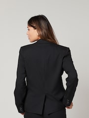 Black Tailored Fuller Bust Single Breasted Blazer - Image 3 of 7