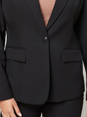 Black Tailored Fuller Bust Single Breasted Blazer - Image 5 of 7