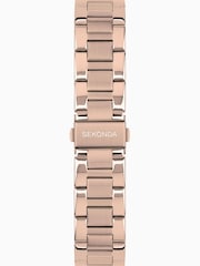 Sekonda Ladies Gold Tone Pacific Wave Bracelet Watch - Image 3 of 6