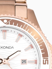 Sekonda Ladies Gold Tone Pacific Wave Bracelet Watch - Image 4 of 6