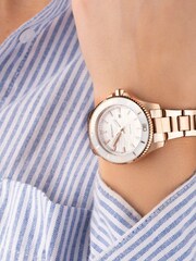 Sekonda Ladies Gold Tone Pacific Wave Bracelet Watch - Image 6 of 6