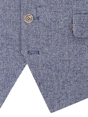 Синий - Skopes Костюм из твида Jude Tweed Tailored Fit Suit жилет - Image 4 of 4