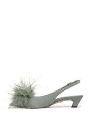 Sam Edelman Green Finchfeather Regular Fit Slingbacks - Image 2 of 7