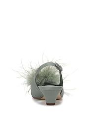 Sam Edelman Green Finchfeather Regular Fit Slingbacks - Image 5 of 7