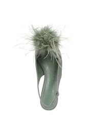 Sam Edelman Green Finchfeather Regular Fit Slingbacks - Image 6 of 7