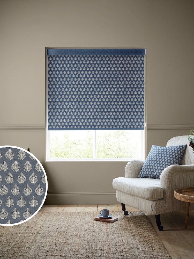 Emily Bond Indigo Jaipur Made to Measure Roller Blinds - Image 1 of 6