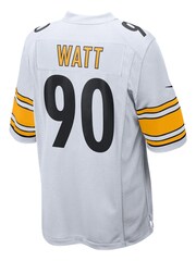Nike White NFL Pittsburgh Steelers Road Game Jersey - TJ Watt - Image 2 of 2