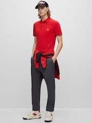 BOSS Bright Red Passenger Polo Shirt - Image 3 of 5
