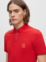BOSS Bright Red Passenger Polo Shirt - Image 4 of 5